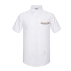 Pocket Color Strip Short shirt