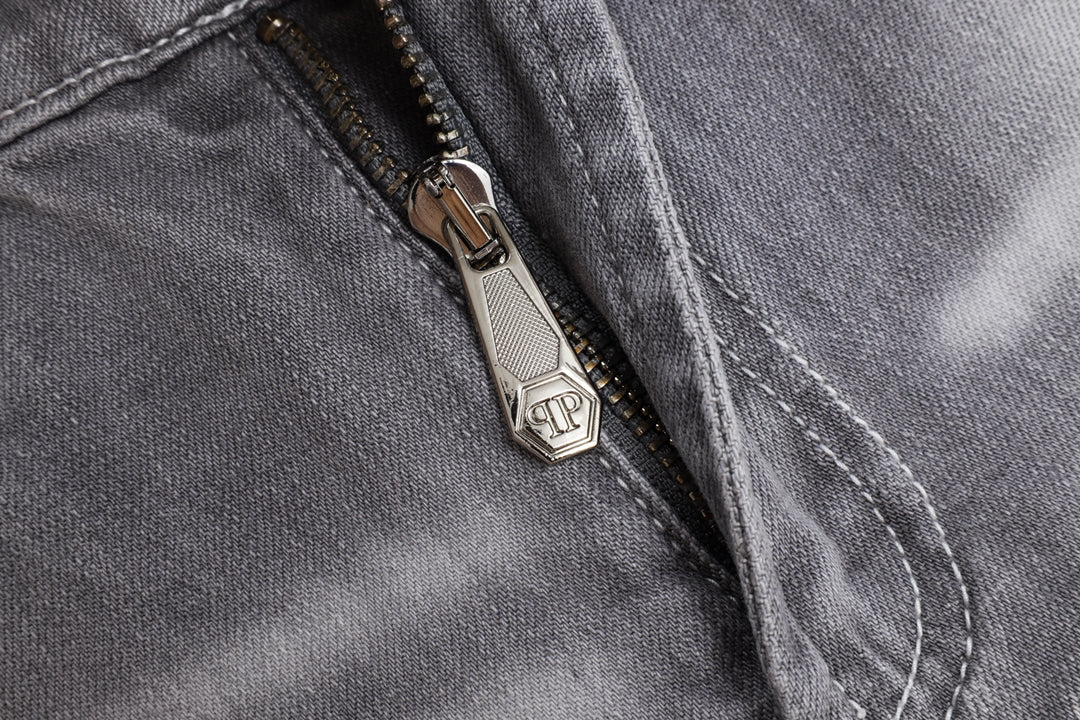 New Gray Ripped Jeans