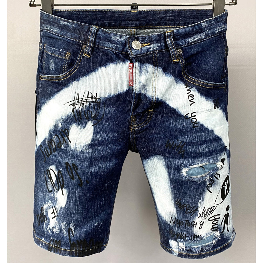 DSQ2 Short Jeans Ripped
