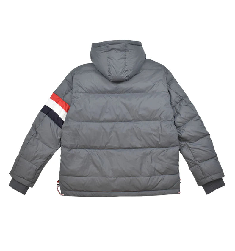 4 Bars hooded down jacket