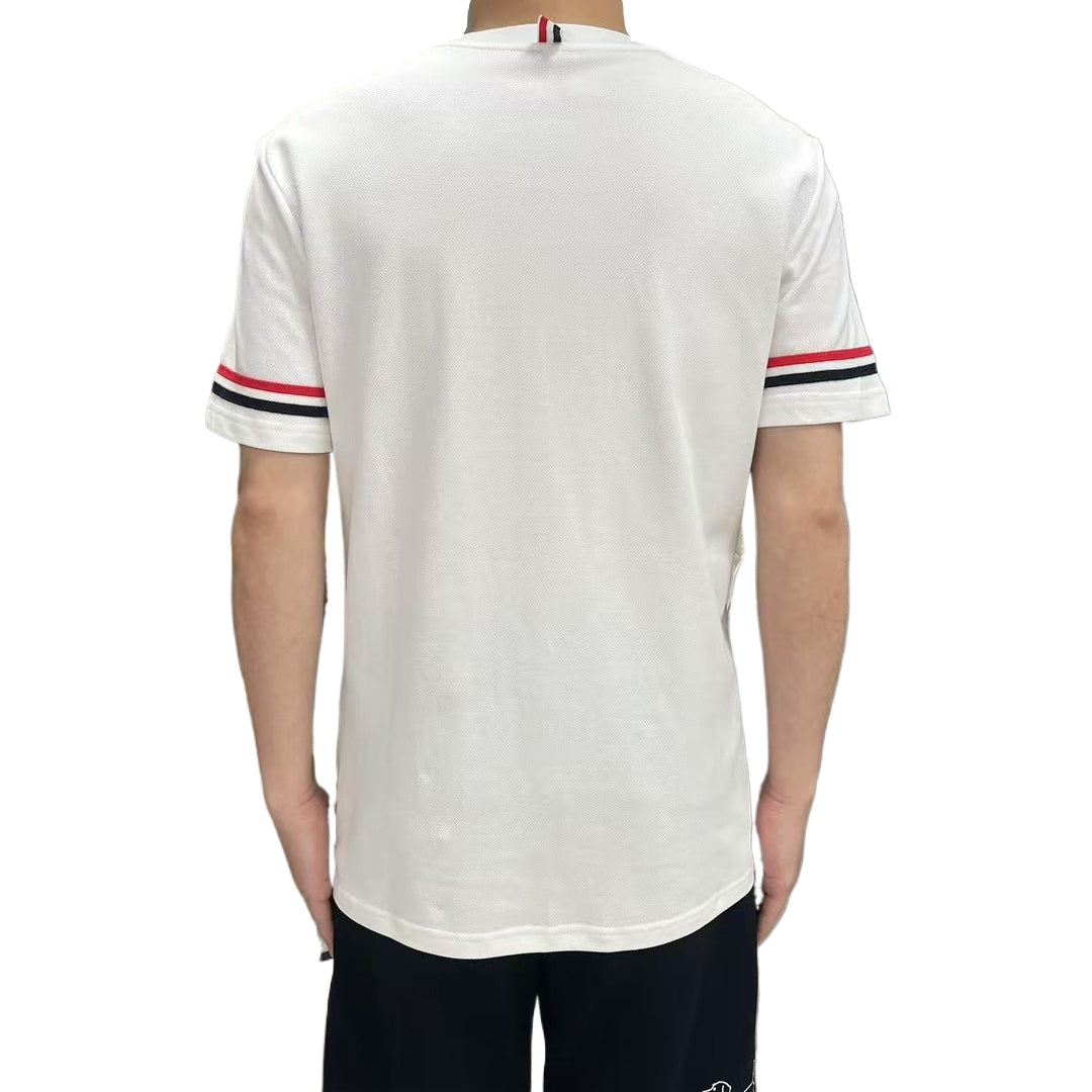 Double sleeve stripes Puppy T-shirt