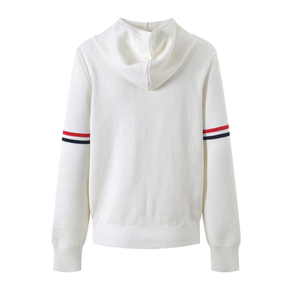 Women Knit Hooded Cardigan
