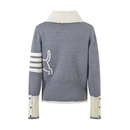 Women Puppy Knit Cardigan