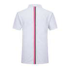 Color stripes behind Polo shirt