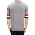 Double sleeve stripes Wool T-shirt