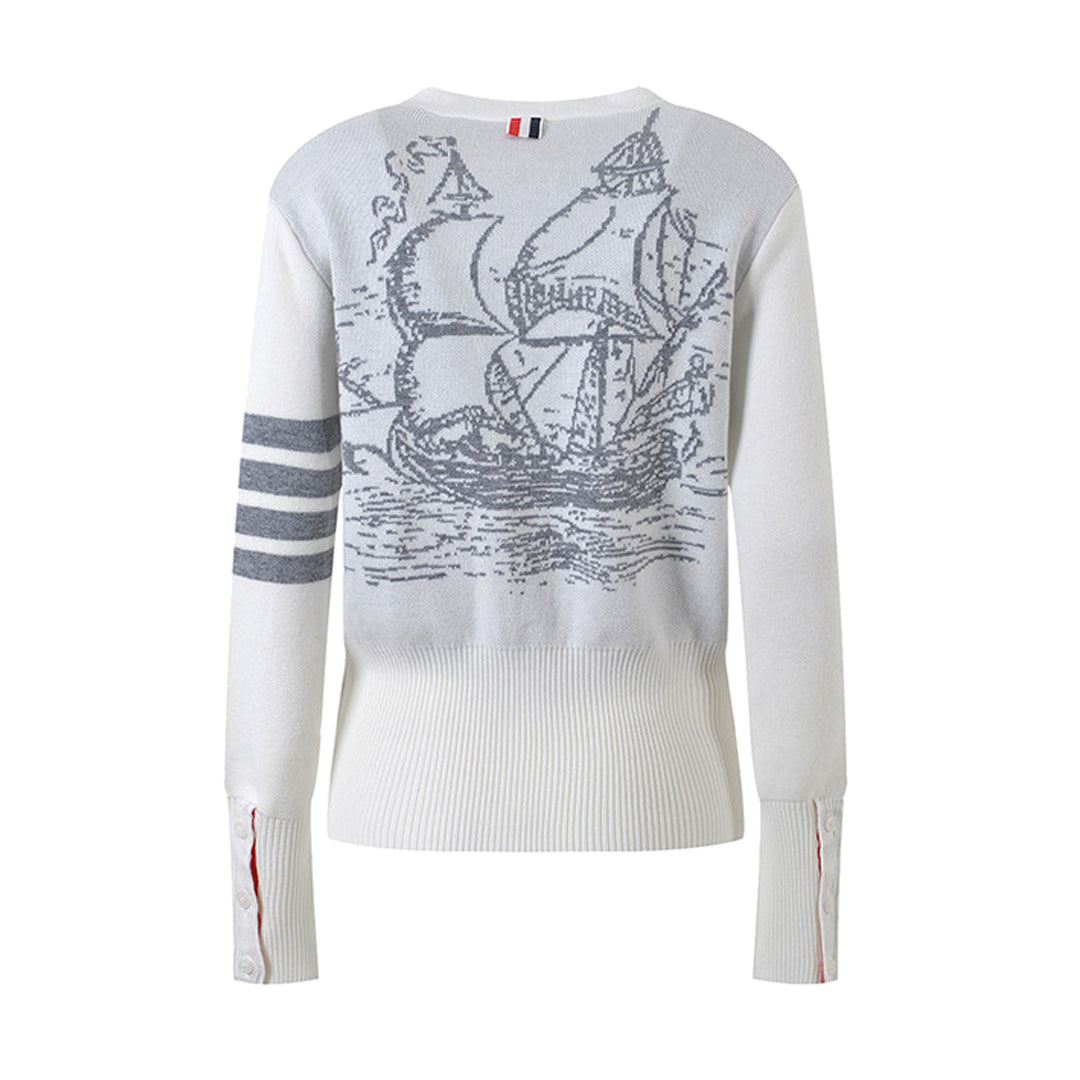 Sailboat Knit Cardigan