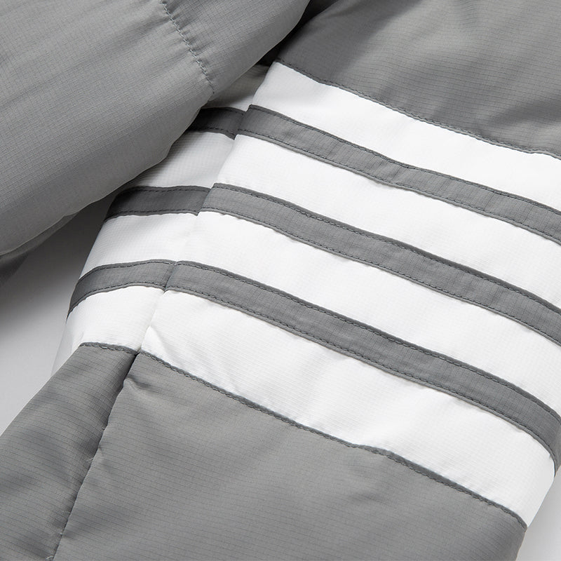 4 Bars hooded down jacket