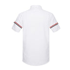 Double sleeve stripes Short shirt