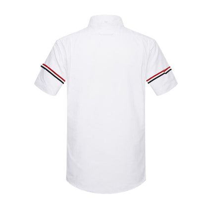 Double sleeve stripes Short shirt