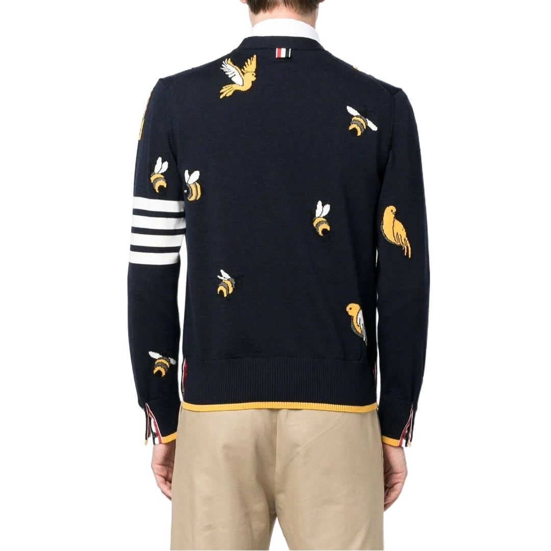 4 Bars Wool Cardigan