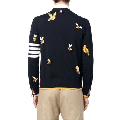 4 Bars Wool Cardigan