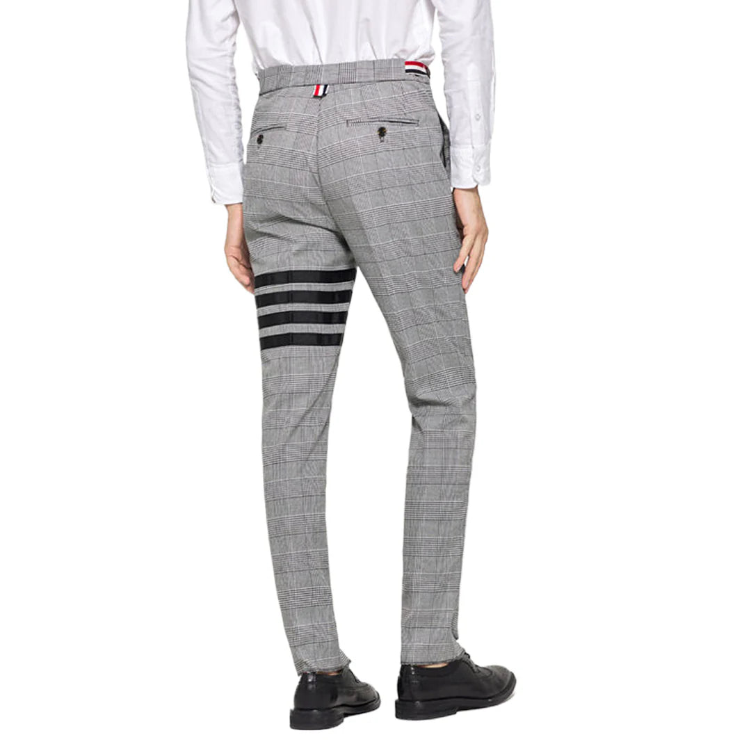 4 Bars plaid Casual pants