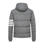 4 Bars hooded down jacket