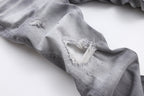 New Gray Ripped Jeans