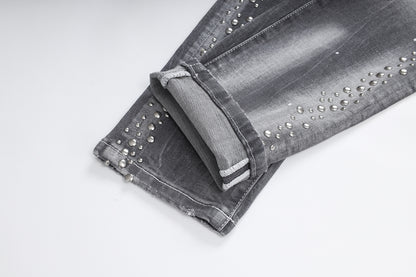 New Gray Ripped Jeans
