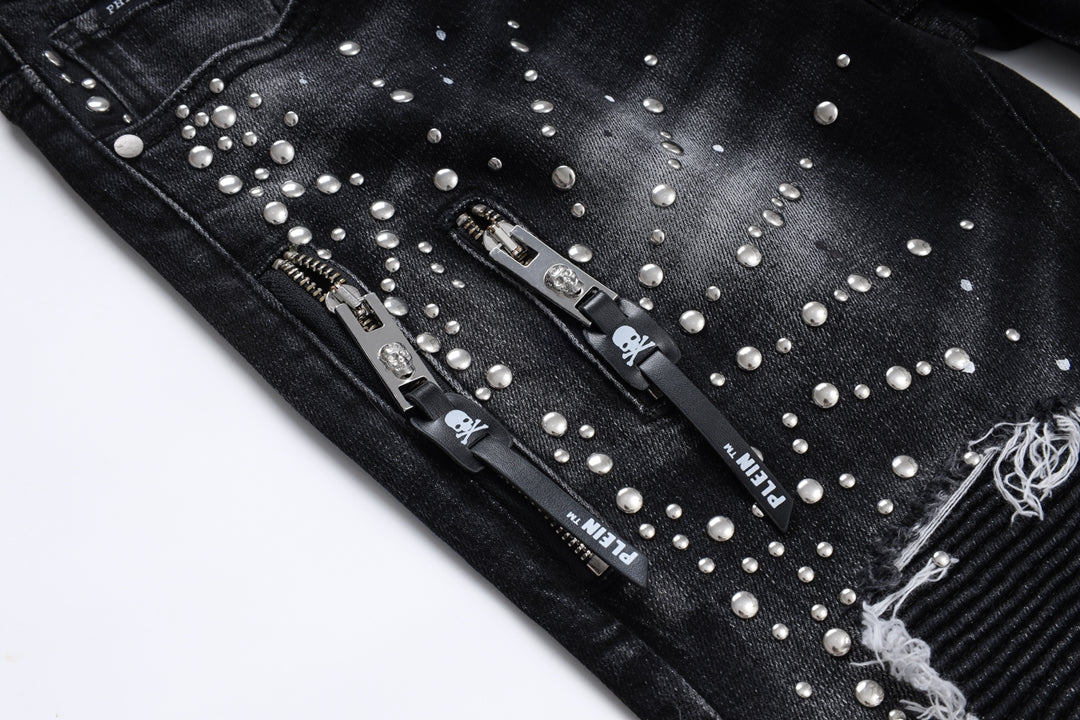 New Black Ripped Jeans