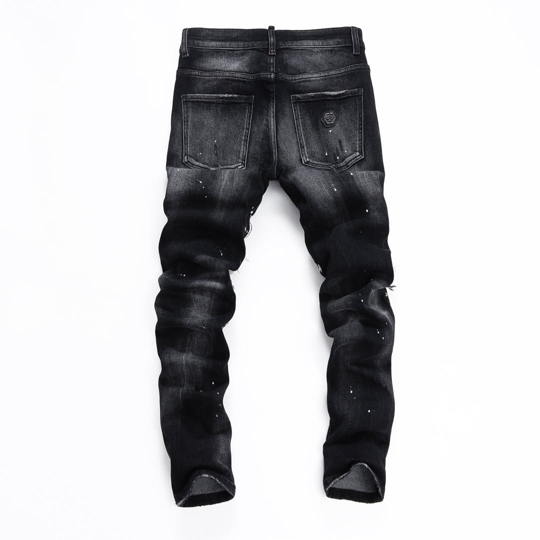 New Black Ripped Jeans