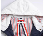 4 Bars Long hooded down jacket