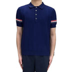 Double sleeve stripes Wool Polo shirt