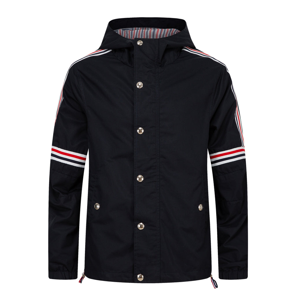 Stripe Casual Jackets