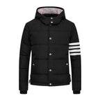4 Bars hooded down jacket