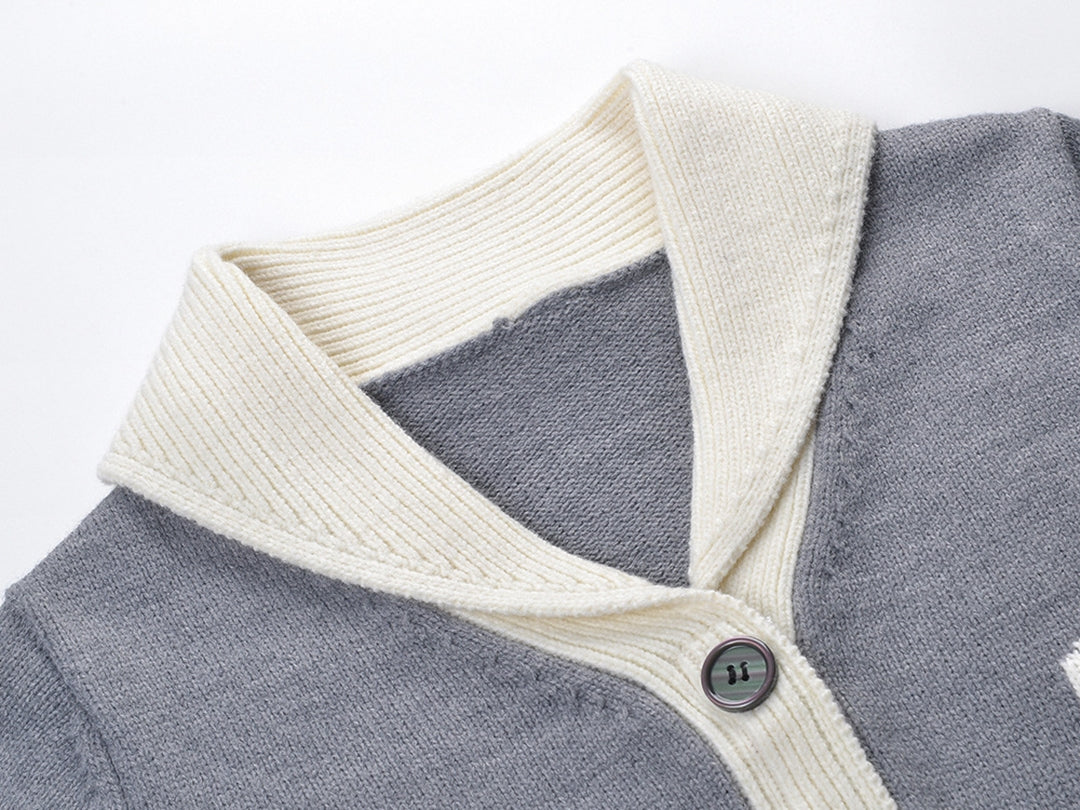 Women Puppy Knit Cardigan