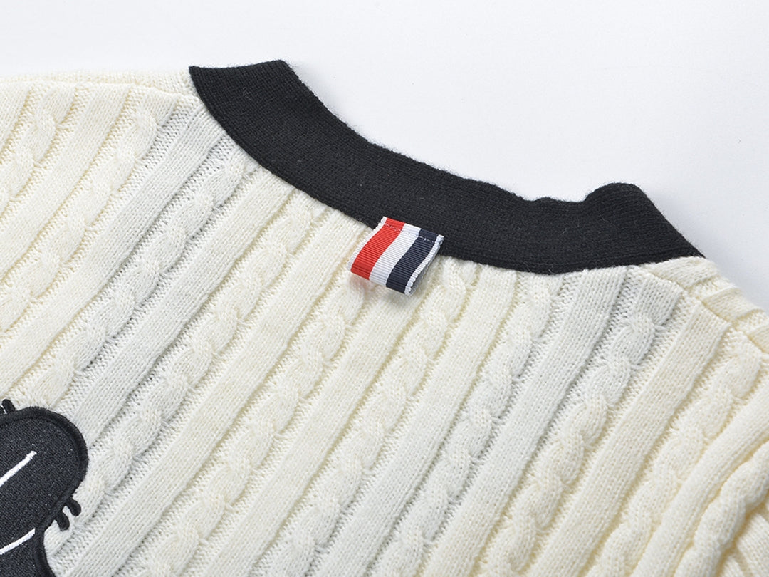 4 Bars Puppy Cardigan