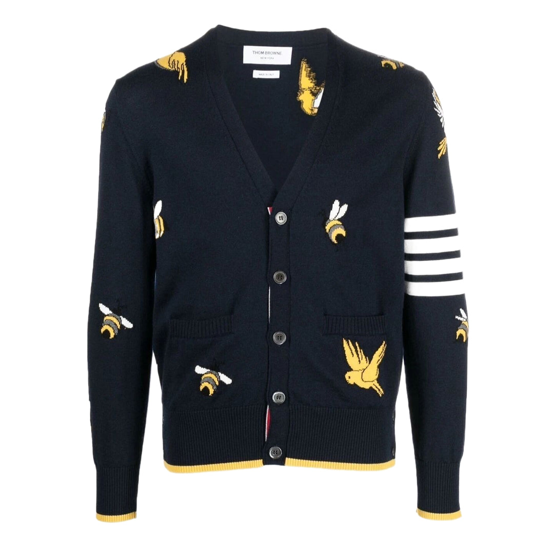 4 Bars Wool Cardigan