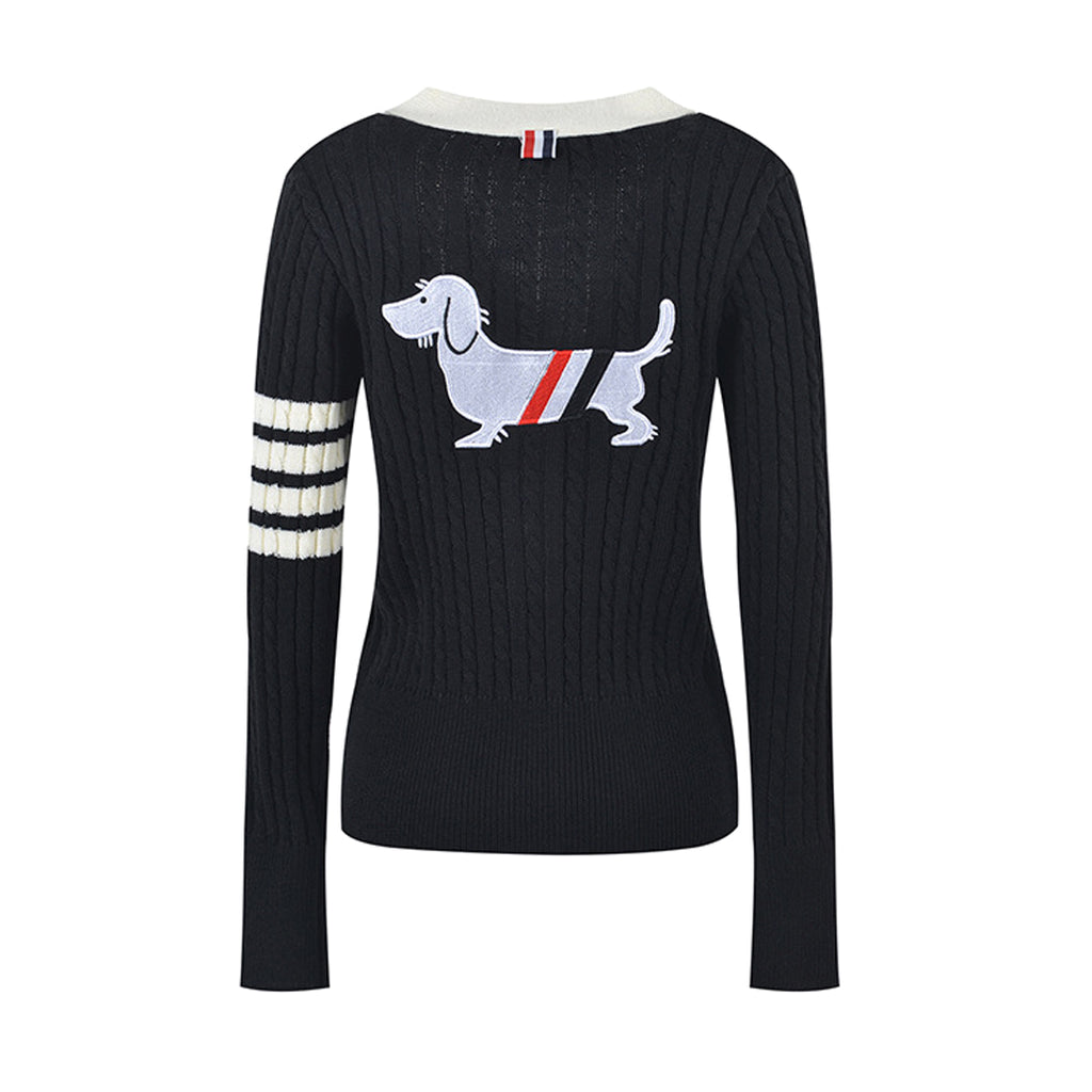 4 Bars Puppy Cardigan