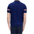 Double sleeve stripes Wool Polo shirt