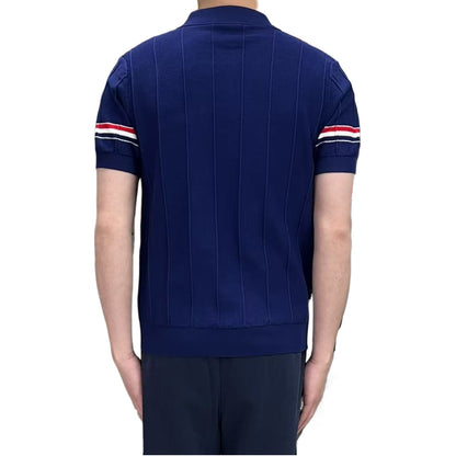 Double sleeve stripes Wool Polo shirt