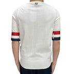 Double sleeve stripes Wool T-shirt