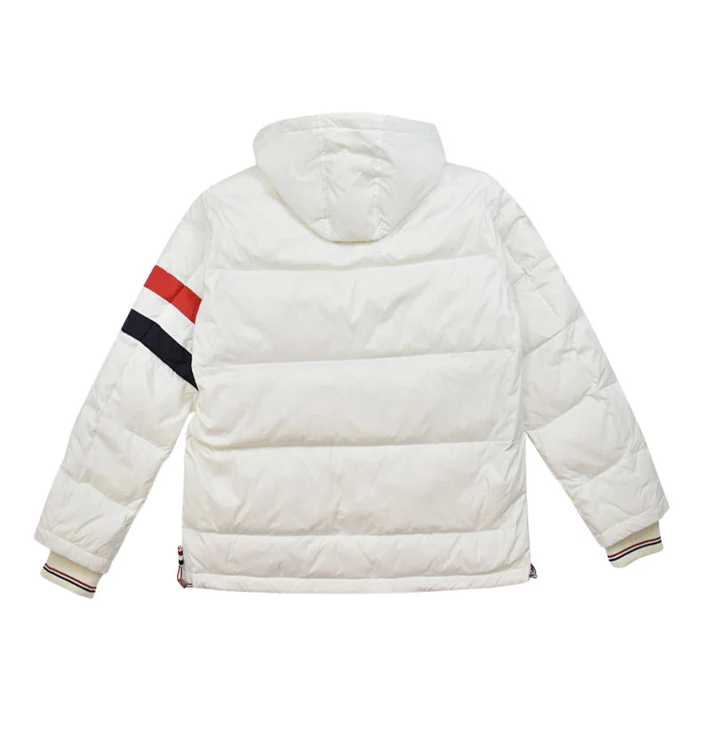4 Bars hooded down jacket