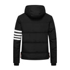 4 Bars hooded down jacket