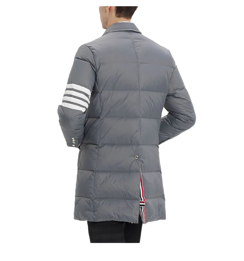 4 Bars Long hooded down jacket