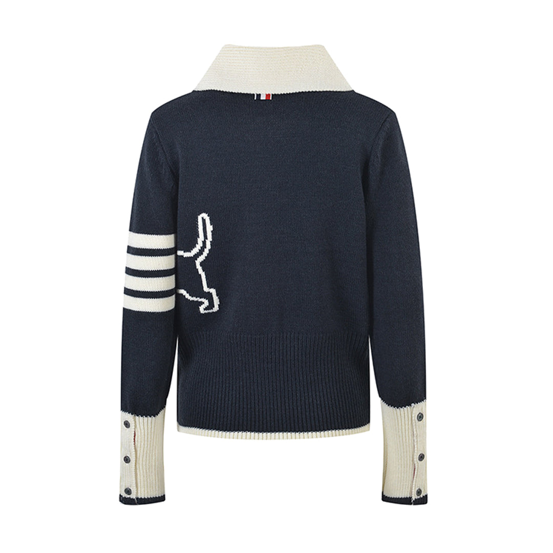 Women Puppy Knit Cardigan