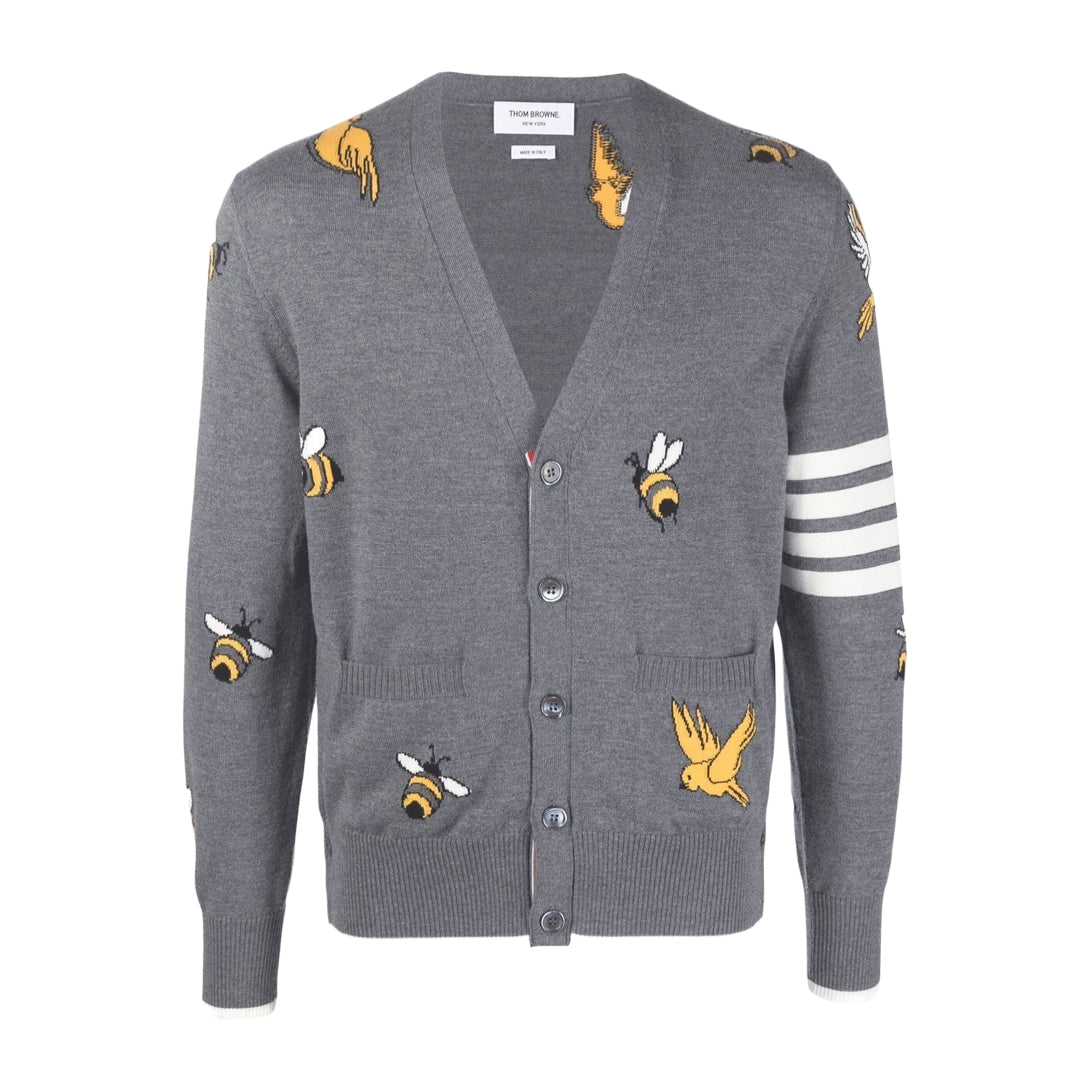 4 Bars Wool Cardigan