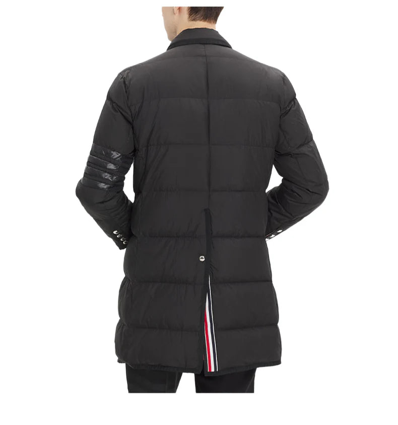 4 Bars Long hooded down jacket
