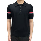 Double color bars Polo shirt
