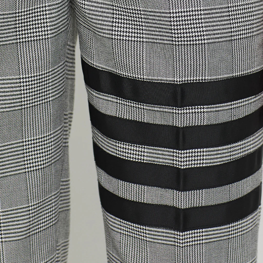 4 Bars plaid Casual pants