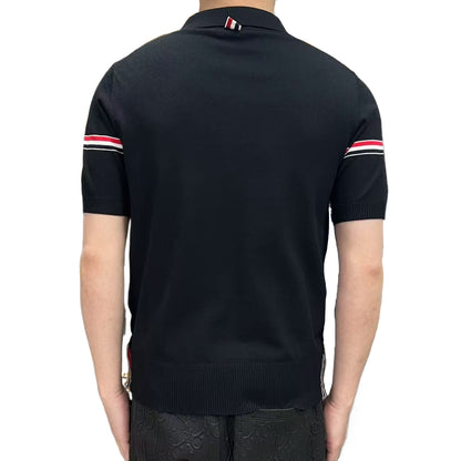 Double color bars Polo shirt