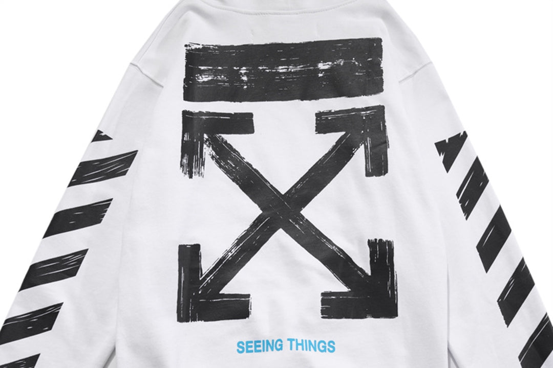 OFF Logo Print Hoodie