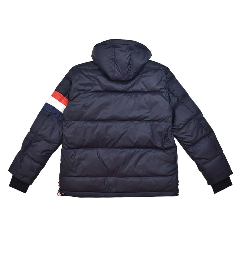 4 Bars hooded down jacket