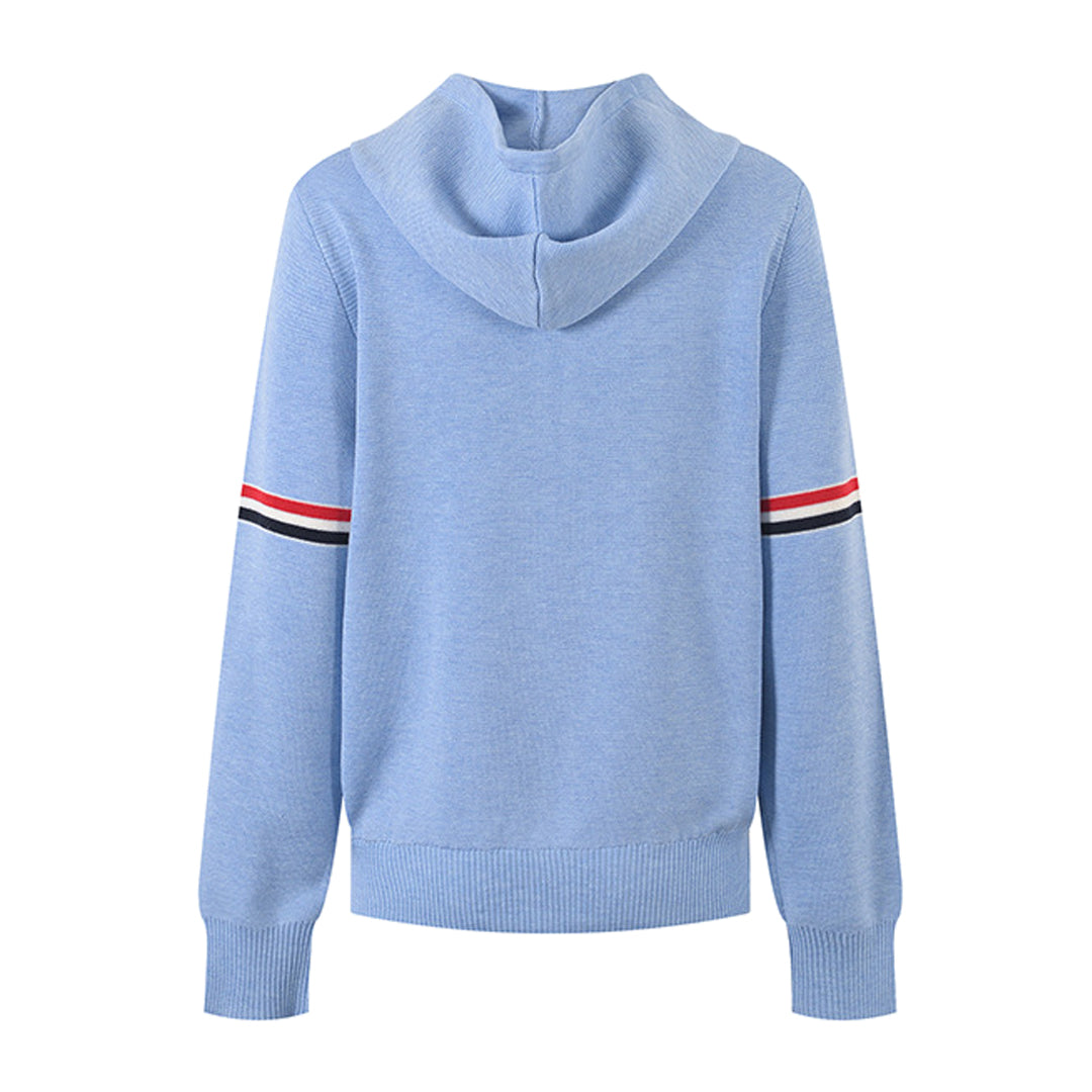 Women Knit Hooded Cardigan
