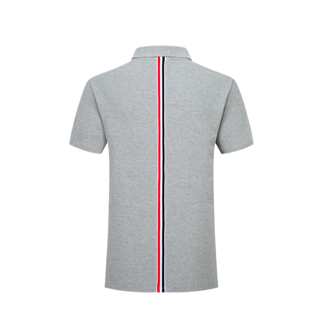 Color stripes behind Polo shirt
