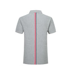 Color stripes behind Polo shirt