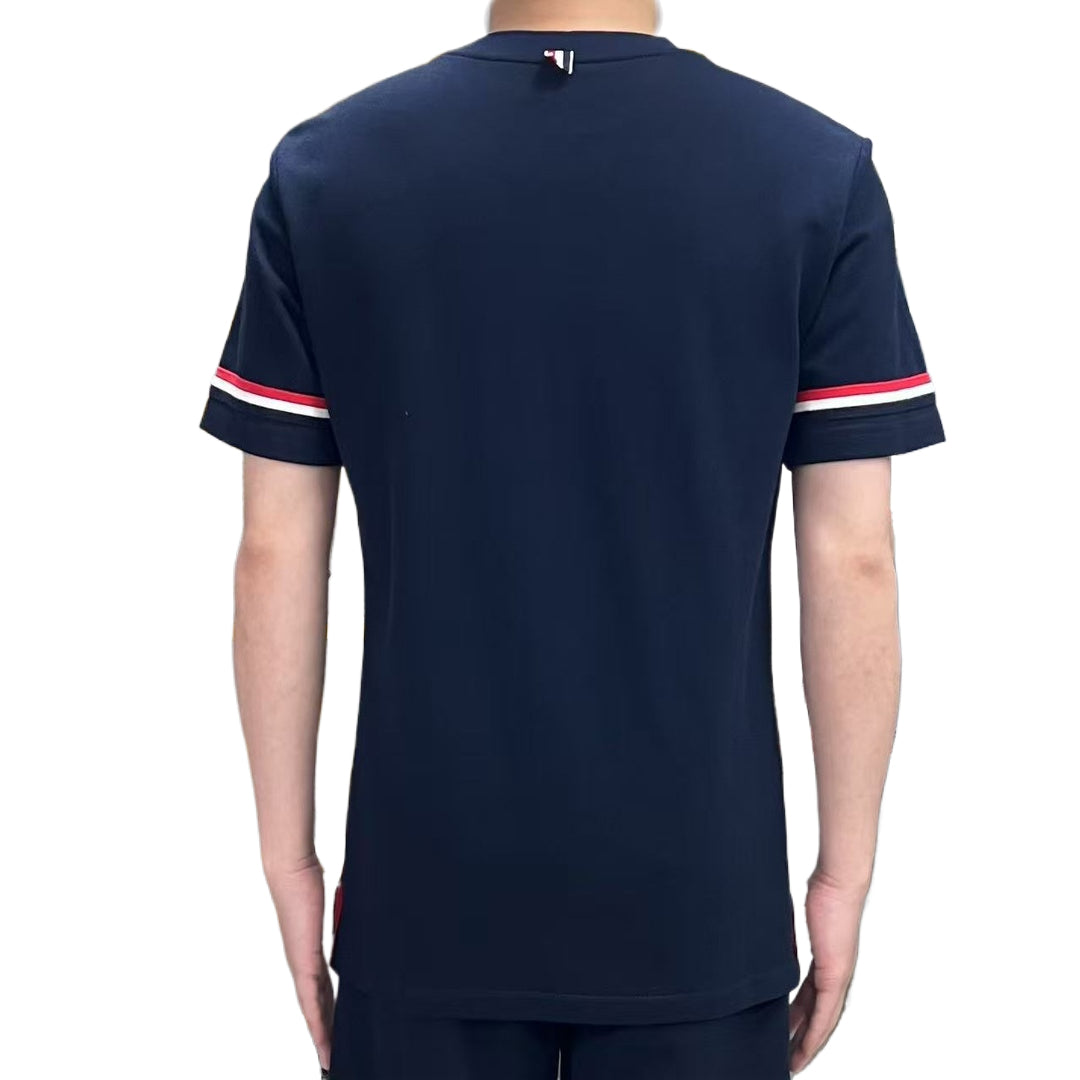 Double sleeve stripes Puppy T-shirt