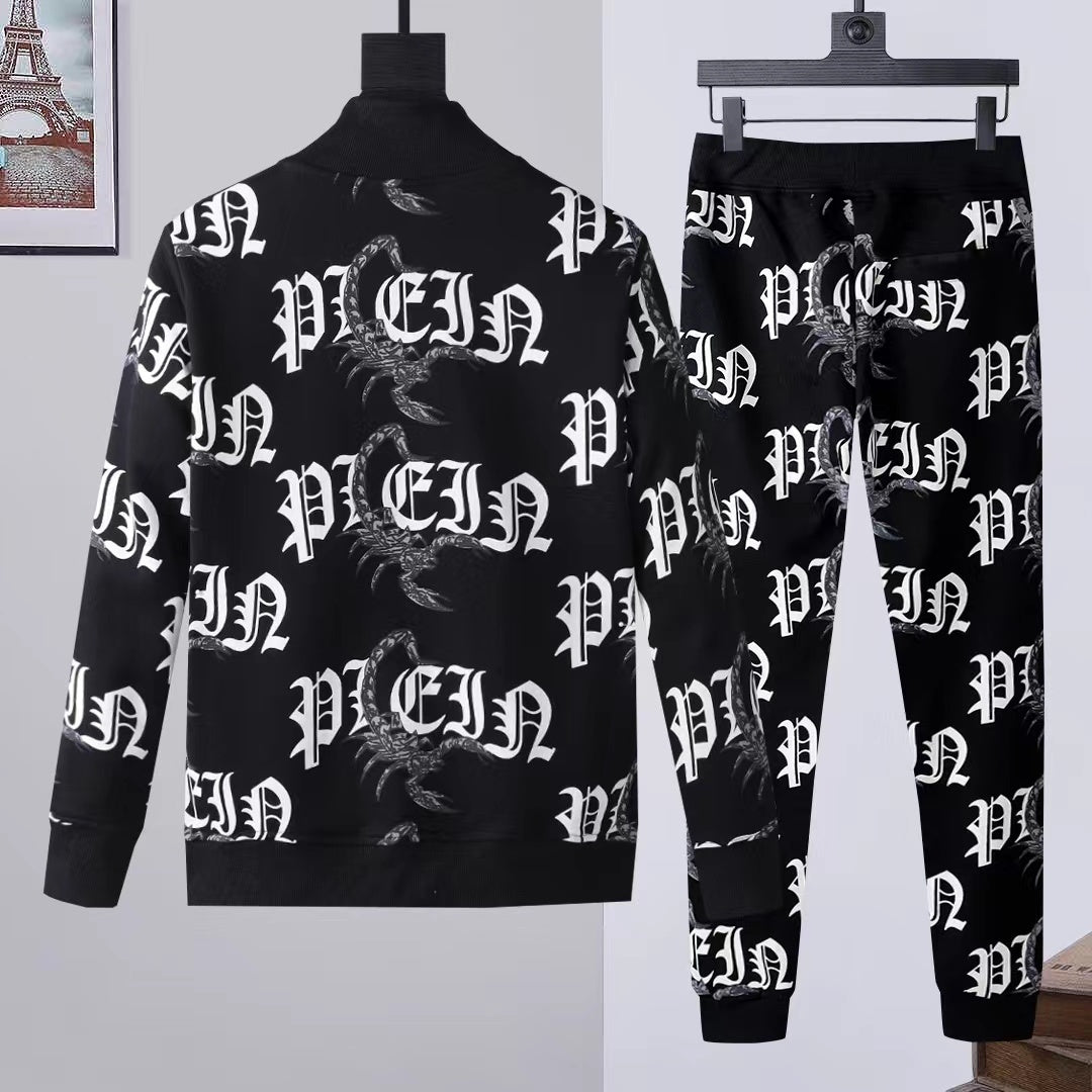 PP Letter Hoodie Jacket Suit