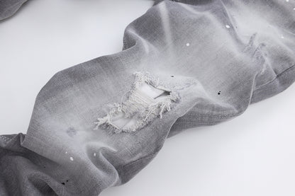 New Gray Ripped Jeans