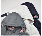 4 Bars hooded down jacket